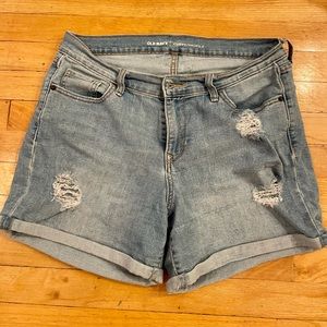 Distressed Jean Shorts